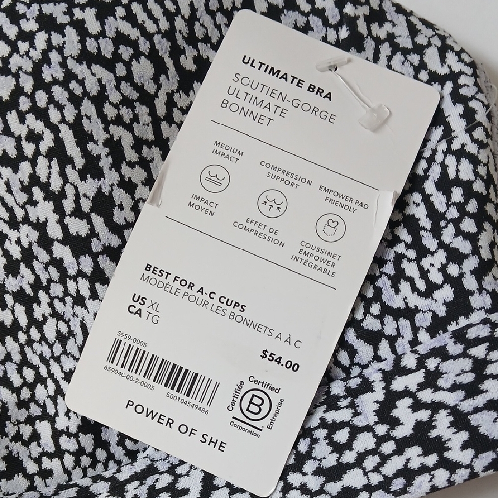 Athleta Ultimate Bra Power Of She Activewear Yoga Sports Bra XL - Picture 15 of 16